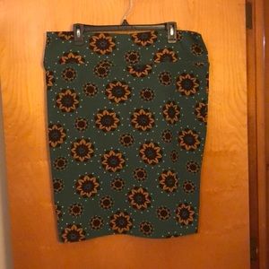 Xl Lularoe Cassie Skirt with Sunflowers